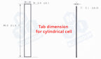 4mm Width Aluminum Tab for Welding on 21700 Cylindrical Cell Electrode Strip, 50pcs/bag - LIB-ATS4
