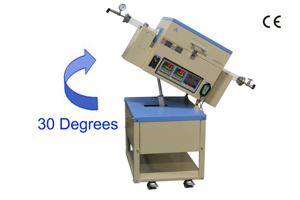 1500C 3-Zone Rotary 60mm Furnace with Automatic Feeding & Receiving System - OTF-1500X-III-R60-AF