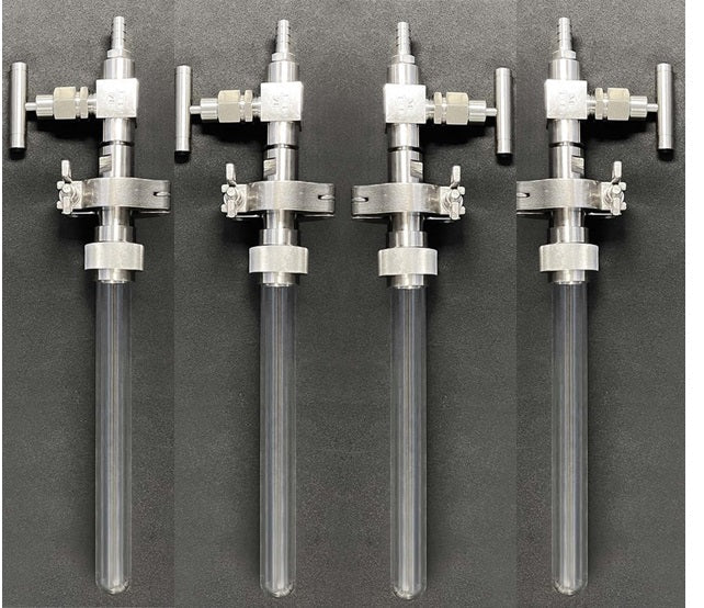 850°C Max.  Four Tubes ( 20mm OD) Vertical Microwave Sintering Furnace  - MW-850X20-4