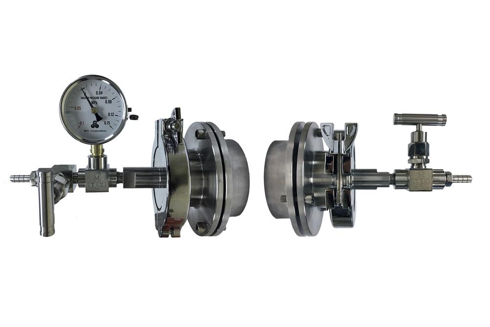 Quick Clamp Vacuum Sealing Assembly for 60mm dia Tube Furance with KF50 Vaccum Port - FL-60QC